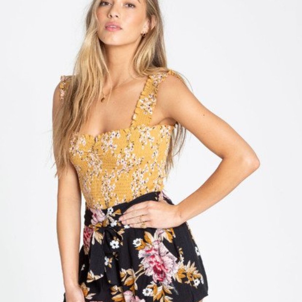 NWT BILLABONG Sun Dreamer Bodycon Crop Top